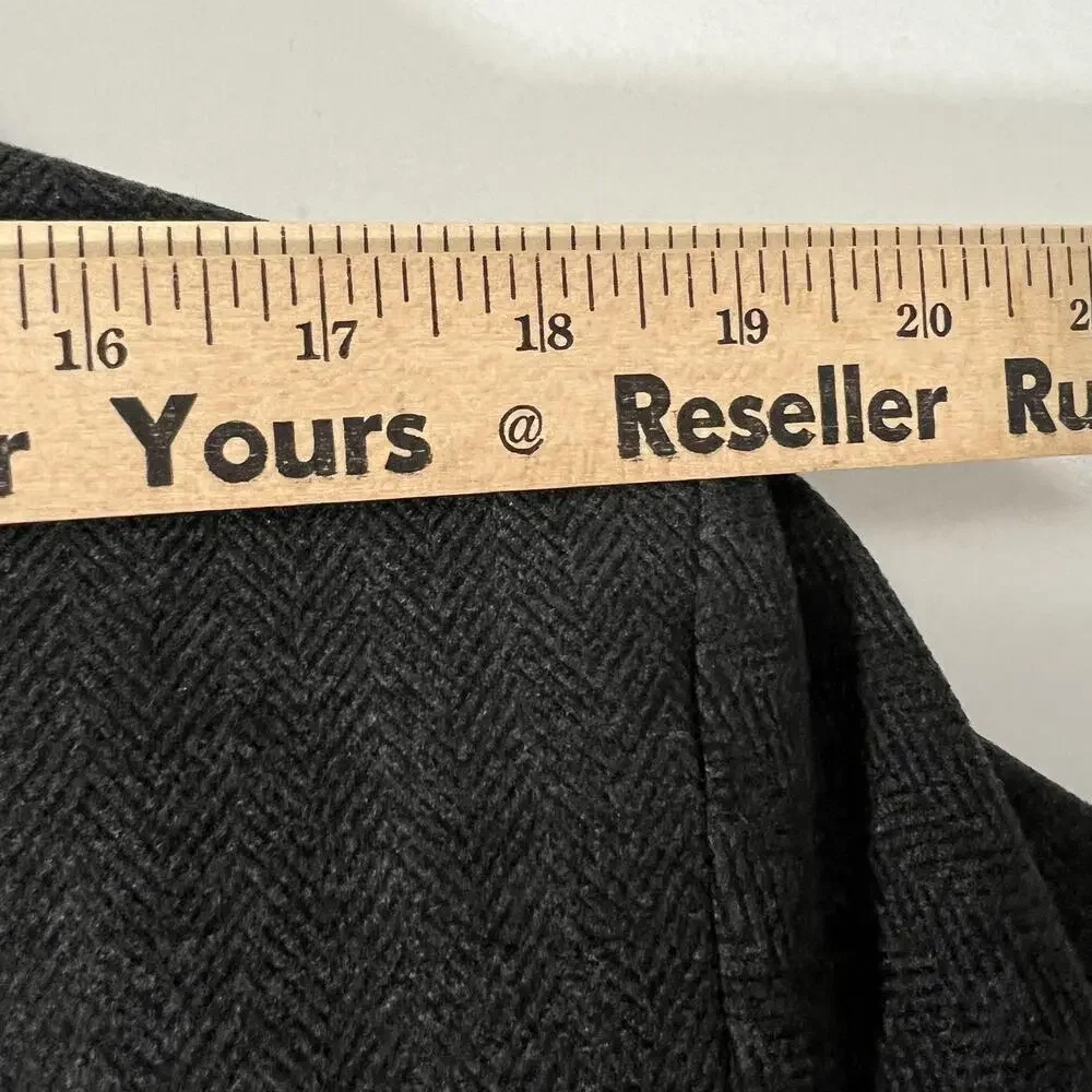 Gap Blazer Mens XL‎ Slim Gray Herringbone Sport Jacket Classic Y2K 2010 Altered